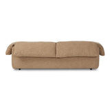 This two-over-two sofa is all about comfort. Feather-filled cushions fold over the frame, complemented by foam-fiber-feather seats. Upholstered in a taupe high-performance fabric, it balances its laid-back look with durability for every day. Amethyst Home provides interior design, new home construction design consulting, vintage area rugs, and lighting in the Portland metro area.