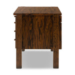 Featuring Marcela Natural Morado Veneer Desk by Four Hands at Amethyst Home. Made from natural morado with beautiful graining, this midcentury-inspired executive desk is fully finished for the option to float-style in a room.Overall Dimensions: 78.25"w x 26.50"d x 30.00"hWeight : 186.51 lbsMaterials: Morada Veneer, Engineered Hardwood. Amethyst Home provides interior design, new home construction design consulting, vintage area rugs, and lighting in the Des Moines metro area.
