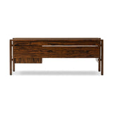Featuring Marcela Natural Morado Veneer Desk by Four Hands at Amethyst Home. Made from natural morado with beautiful graining, this midcentury-inspired executive desk is fully finished for the option to float-style in a room.Overall Dimensions: 78.25"w x 26.50"d x 30.00"hWeight : 186.51 lbsMaterials: Morada Veneer, Engineered Hardwood. Amethyst Home provides interior design, new home construction design consulting, vintage area rugs, and lighting in the Winter Garden metro area.