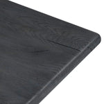 Designed by Thomas Bina and Ronald Sasson, a design partnership blending both modern minimalist and Brazilian influences. Grand-scale dining table is crafted from reclaimed French oak with tapered pedestal panels connected at the base. Seats 12 Amethyst Home provides interior design, new home construction design consulting, vintage area rugs, and lighting in the Miami metro area.