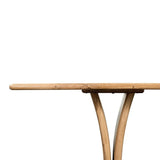 Featuring Marcon Natural Reclaimed French Oak Dining Table by Four Hands at Amethyst Home. Designed by Thomas Bina and Ronald Sasson, a design partnership blending both modern minimalist and Brazilian influences. Grand-scale dining table is crafted from natural reclaimed French oak with sleek tapered pedestal panels connected at the base. Seats 12.
Overall . Amethyst Home provides interior design, new home construction design consulting, vintage area rugs, and lighting in the Calabasas metro area.