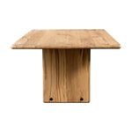 Featuring Marcon Natural Reclaimed French Oak Dining Table by Four Hands at Amethyst Home. Designed by Thomas Bina and Ronald Sasson, a design partnership blending both modern minimalist and Brazilian influences. Grand-scale dining table is crafted from natural reclaimed French oak with sleek tapered pedestal panels connected at the base. Seats 12.
Overall. Amethyst Home provides interior design, new home construction design consulting, vintage area rugs, and lighting in the Washington metro area.