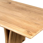 Featuring Marcon Natural Reclaimed French Oak Dining Table by Four Hands at Amethyst Home. Designed by Thomas Bina and Ronald Sasson, a design partnership blending both modern minimalist and Brazilian influences. Grand-scale dining table is crafted from natural reclaimed French oak with sleek tapered pedestal panels connected at the base. Seats 12.
Over. Amethyst Home provides interior design, new home construction design consulting, vintage area rugs, and lighting in the Winter Garden metro area.
