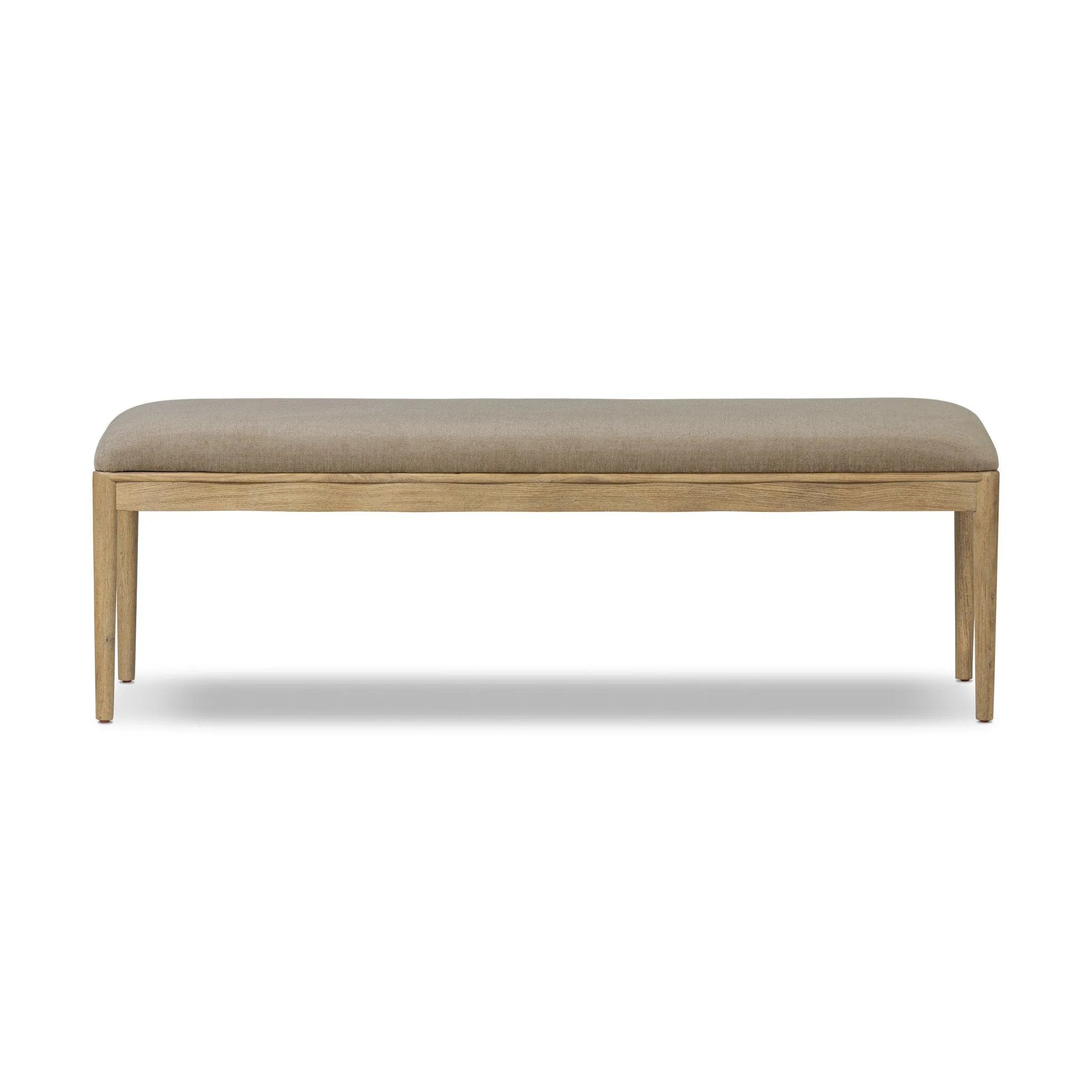 Create extra seating in any space with a timeless bench look made from solid oak and soft velvet in a worn sage hue Amethyst Home provides interior design, new home construction design consulting, vintage area rugs, and lighting in the Los Angeles metro area.