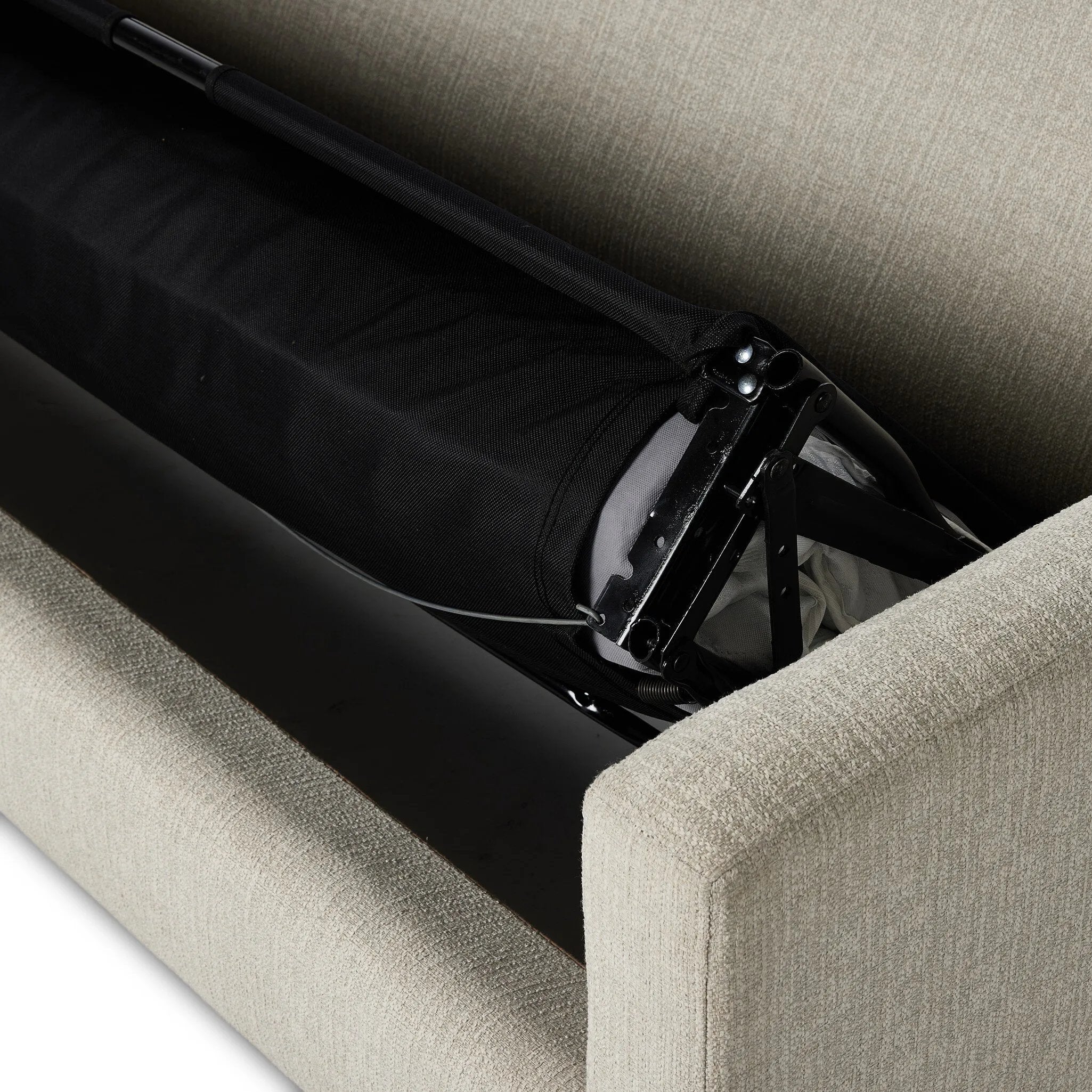 Featuring Marquez Alameda Snow Sofa Bed by Four Hands at Amethyst Home. This 76" Marquez Alameda Snow sofa is perfect for small spaces and overnight guests. Its versatile design allows for easy transformation into a comfortable bed. Expertly crafted with high-quality materials, this sofa provides both style and functionality.
Overall Dimensions: 38.0" L. Amethyst Home provides interior design, new home construction design consulting, vintage area rugs, and lighting in the Newport Beach metro area.