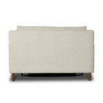 Featuring Marquez Alameda Snow Sleeper Chair by Four Hands at Amethyst Home. Transform any room into a comfortable guest space with the Marquez Alameda Snow Sleeper Chair. This versatile sleeper chair easily folds out into a cozy bed, perfect for accommodating unexpected overnight guests. Its sleek and modern design adds style to your space while providing a f. Amethyst Home provides interior design, new home construction design consulting, vintage area rugs, and lighting in the Dallas metro area.