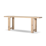 Bleached oak shapes a simple, open-style console table, with through-tenon joints for an updated farmhouse look.As enthusiasts of clean design at Amethyst, we love the warm modern inspired Matei Console Table - Bleached Oak. This item pairs well with other brands such as Surya and is perfect for eclectic homes Amethyst Home provides interior design, new home construction design consulting, vintage area rugs, and lighting in the Houston metro area.