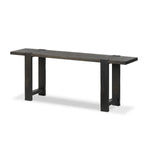 Smoked black oak shapes a simple, open-style console table, with through-tenon joints for an updated farmhouse look.As lovers of luxe style at Amethyst, we love the warm modern inspired Matei Console Table - Smoked Black. This item pairs well with other brands such as Surya and is perfect for minimalist homes Amethyst Home provides interior design, new home construction design consulting, vintage area rugs, and lighting in the Kansas City metro area.