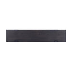 Smoked black oak shapes a simple, open-style console table, with through-tenon joints for an updated farmhouse look.As lovers of luxe style at Amethyst, we love the warm modern inspired Matei Console Table - Smoked Black. This item pairs well with other brands such as Surya and is perfect for minimalist homes Amethyst Home provides interior design, new home construction design consulting, vintage area rugs, and lighting in the Miami metro area.