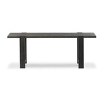 Smoked black oak shapes a simple, open-style console table, with through-tenon joints for an updated farmhouse look.As lovers of luxe style at Amethyst, we love the warm modern inspired Matei Console Table - Smoked Black. This item pairs well with other brands such as Surya and is perfect for minimalist homes Amethyst Home provides interior design, new home construction design consulting, vintage area rugs, and lighting in the Salt Lake City metro area.