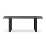 Smoked black oak shapes a simple, open-style console table, with through-tenon joints for an updated farmhouse look.As lovers of luxe style at Amethyst, we love the warm modern inspired Matei Console Table - Smoked Black. This item pairs well with other brands such as Surya and is perfect for minimalist homes Amethyst Home provides interior design, new home construction design consulting, vintage area rugs, and lighting in the Washington metro area.