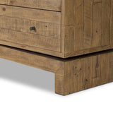 Work organic character into your bedroom styling with a six-drawer dresser of solid reclaimed pine. A rustic finish plays up natural knots and graining, for a beautifully rich look Amethyst Home provides interior design, new home construction design consulting, vintage area rugs, and lighting in the Des Moines metro area.