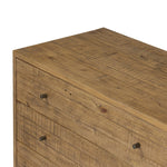 Work organic character into your bedroom styling with a six-drawer dresser of solid reclaimed pine. A rustic finish plays up natural knots and graining, for a beautifully rich look Amethyst Home provides interior design, new home construction design consulting, vintage area rugs, and lighting in the Laguna Beach metro area.
