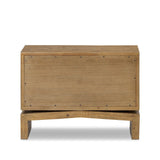 Bring organic character to your bedside with a two-drawer dresser of solid reclaimed pine. A rustic finish plays up natural knots and graining, for a beautifully rich look Amethyst Home provides interior design, new home construction design consulting, vintage area rugs, and lighting in the Scottsdale metro area.