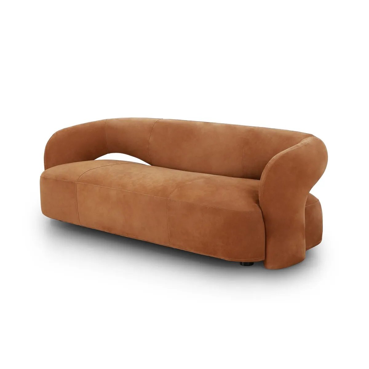 Featuring Mazie Nubuck Cognac Sofa by Four Hands at Amethyst Home. The Mazie Nubuck Suede Cognac Sofa is a luxurious and stylish choice for any living space. Crafted with high-quality nubuck material, this sofa offers unparalleled comfort and durability. Its timeless design and rich color will enhance any home decor.
Overall Dimensions: 35.0" L x 95.5 " W . Amethyst Home provides interior design, new home construction design consulting, vintage area rugs, and lighting in the Washington metro area.
