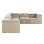 Featuring Miles Boden Pewter 6Pc Sectional by Four Hands at Amethyst Home. Modularity at its best — and comfiest. Six piece sectional covered in a plush fabric that's luxuriously soft to the touch. Overall Dimensions: 162.50"w x 125.75"d x 28.25"h. Amethyst Home provides interior design, new home construction design consulting, vintage area rugs, and lighting in the Tampa metro area.