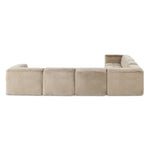 Featuring Miles Boden Pewter 7Pc Sectional by Four Hands at Amethyst Home. Modularity at its best, and softest. This versatile sectional includes seven pieces crafted with soft cushioning and S-spring suspension for a supportive sit. All covered in a plush, furry fabric that feels luxurious to sink into. Discreet seams add a touch of structure throughout. . Amethyst Home provides interior design, new home construction design consulting, vintage area rugs, and lighting in the Alpharetta metro area.