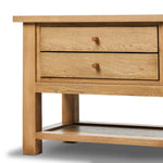 Featuring Millbrook Natural Light Oak Veneer Nightstand by Four Hands at Amethyst Home. Made from light, natural oak, the design of this two-drawer nightstand is inspired by a vintage general store counter. Softened corners and simple knob complete its heritage charm.Overall Dimensions: 38.00"w x 22.00"d x 27.00"hWeight : 90.08 lbsMaterials : Oak Veneer, Sol. Amethyst Home provides interior design, new home construction design consulting, vintage area rugs, and lighting in the Portland metro area.