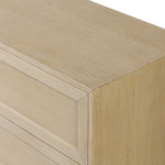 Featuring six spacious drawers with smooth fronts fixed with matching knobs, this light oak veneer dresser brings spacious storage to the room. This item has been modified to comply with the STURDY Act. See a full list of modified products and data changes in the “STURDY Act” file in the Downloads section below Amethyst Home provides interior design, new home construction design consulting, vintage area rugs, and lighting in the Salt Lake City metro area.
