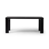Featuring Millie Drifted Matte Black Veneer Dining Table by Four Hands at Amethyst Home. Angled legs place a modern twist on the timeless Parsons table. Versatile black-finished oak moves between styles and color palettes with ease.
Overall Dimensions: 35.0" L x 72.0 " W x 30.0" H
Materials: Oak Veneer, Solid Oak, Poplar PlywoodWeight: 154.32 lbs. Amethyst Home provides interior design, new home construction design consulting, vintage area rugs, and lighting in the Laguna Beach metro area.