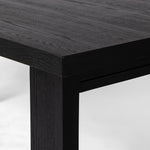 Featuring Millie Drifted Matte Black Veneer Dining Table by Four Hands at Amethyst Home. Angled legs place a modern twist on the timeless Parsons table. Versatile black-finished oak moves between styles and color palettes with ease.
Overall Dimensions: 35.0" L x 72.0 " W x 30.0" H
Materials: Oak Veneer, Solid Oak, Poplar PlywoodWeight: 154.32 lbs. Amethyst Home provides interior design, new home construction design consulting, vintage area rugs, and lighting in the Newport Beach metro area.