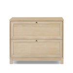 A light-finished oak veneer nightstand brings storage space to the bedside with two roomy drawers Amethyst Home provides interior design, new home construction design consulting, vintage area rugs, and lighting in the Charlotte metro area.