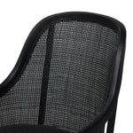 Contemporary details meet traditional design. Thin black oak frames a woven rattan back, offering an elevated take on the everyday desk chair.As fans of wabi sabi materials at Amethyst, we love the designer inspired Mischa Desk Chair. This item pairs well with other brands such as Visual Comfort and is perfect for minimalist homes Amethyst Home provides interior design, new home construction design consulting, vintage area rugs, and lighting in the Houston metro area.