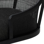 Contemporary details meet traditional design. Thin black oak frames a woven rattan back, offering an elevated take on the everyday desk chair.As fans of wabi sabi materials at Amethyst, we love the designer inspired Mischa Desk Chair. This item pairs well with other brands such as Visual Comfort and is perfect for minimalist homes Amethyst Home provides interior design, new home construction design consulting, vintage area rugs, and lighting in the Newport Beach metro area.