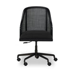 Contemporary details meet traditional design. Thin black oak frames a woven rattan back, offering an elevated take on the everyday desk chair.As fans of wabi sabi materials at Amethyst, we love the designer inspired Mischa Desk Chair. This item pairs well with other brands such as Visual Comfort and is perfect for minimalist homes Amethyst Home provides interior design, new home construction design consulting, vintage area rugs, and lighting in the Park City metro area.