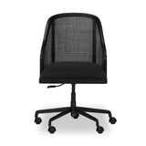 Contemporary details meet traditional design. Thin black oak frames a woven rattan back, offering an elevated take on the everyday desk chair.As fans of wabi sabi materials at Amethyst, we love the designer inspired Mischa Desk Chair. This item pairs well with other brands such as Visual Comfort and is perfect for minimalist homes Amethyst Home provides interior design, new home construction design consulting, vintage area rugs, and lighting in the Park City metro area.