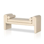 Featuring Mitchell Thames Cream Accent Bench by Four Hands at Amethyst Home. Trendy folded sides complement a comfortable bench-style seat of soft, cream-colored upholstery exclusive to Four Hands. Performance fabrics are specially created to withstand spills, stains, high traffic and wear, ensuring long-term comfort and unmatched durability.
Overall Dimensio. Amethyst Home provides interior design, new home construction design consulting, vintage area rugs, and lighting in the Houston metro area.