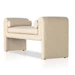 Featuring Mitchell Thames Cream Accent Bench by Four Hands at Amethyst Home. Trendy folded sides complement a comfortable bench-style seat of soft, cream-colored upholstery exclusive to Four Hands. Performance fabrics are specially created to withstand spills, stains, high traffic and wear, ensuring long-term comfort and unmatched durability.
Overall Dimensio. Amethyst Home provides interior design, new home construction design consulting, vintage area rugs, and lighting in the Seattle metro area.