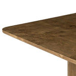 This monolithic piece features a grand plinth base, subtly rounded corners and bullnose edges. A mix of solid oak and oak veneer offers the best of both worlds: beautiful movement from the natural oak graining and added character from the burl veneer finish. Amethyst Home provides interior design, new home construction design consulting, vintage area rugs, and lighting in the Winter Garden metro area.