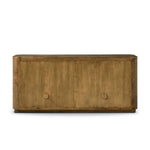 Finished in a unique rye, a mix of solid oak and oak veneer shape a simplified four-door sideboard, with subtly rounded corners for a touch of softness. Large, exaggerated hardware finishes the look.As fans of natural aesthetics at Amethyst, we love the nature inspired Morley Sideboard - Rye Medium Burl Oak Veneer. Amethyst Home provides interior design, new home construction design consulting, vintage area rugs, and lighting in the Boston metro area.