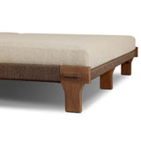 Create an outdoor space that transports you to far corners of the globe. Inspired by traditional daybeds found in Indonesia, this outdoor double chaise features a beautifully crafted frame made of FSC-certified solid teak with pull-through details and monochromatic weaving throughout. Amethyst Home provides interior design, new home construction design consulting, vintage area rugs, and lighting in the Washington metro area.