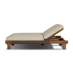 Create an outdoor space that transports you to far corners of the globe. Inspired by traditional daybeds found in Indonesia, this outdoor double chaise features a beautifully crafted frame made of FSC-certified solid teak with pull-through details and monochromatic weaving throughout. Amethyst Home provides interior design, new home construction design consulting, vintage area rugs, and lighting in the Winter Garden metro area.
