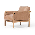 Featuring Navarro Palermo Drift Chair by Four Hands at Amethyst Home. Safari inspiration meets zen aspirations. A cylindrical frame is crafted, smoothed and rounded from solid ash wood. Includes two loose feather-blend cushions covered in subtly distressed thick cut leather in a neutral taupe hue for a monochromatic look. Overall Dimensions: 27.75"w x 34.0. Amethyst Home provides interior design, new home construction design consulting, vintage area rugs, and lighting in the Alpharetta metro area.