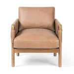 Featuring Navarro Palermo Drift Chair by Four Hands at Amethyst Home. Safari inspiration meets zen aspirations. A cylindrical frame is crafted, smoothed and rounded from solid ash wood. Includes two loose feather-blend cushions covered in subtly distressed thick cut leather in a neutral taupe hue for a monochromatic look. Overall Dimensions: 27.75"w x 34.. Amethyst Home provides interior design, new home construction design consulting, vintage area rugs, and lighting in the Los Angeles metro area.
