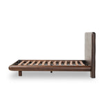 Featuring Nigel Rustic Brown Acacia Bed by Four Hands at Amethyst Home. Faux live edges elevate this slab-inspired bed made of rustic brown acacia. Rounded edges and inset legs soften an elongated silhouette. Platform-style base. Not compatible with adjustable frames.KingOverall Dimensions: 93.00"w x 88.00"d x 46.00"hWeight: 406.75 lbsQueenOverall Dimension. Amethyst Home provides interior design, new home construction design consulting, vintage area rugs, and lighting in the Nashville metro area.