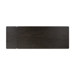 Featuring Noeline Cracked Smoked Black Veneer Extension Dining Table by Four Hands at Amethyst Home. Made from smoked black oak with intentional cracking for an aged look, a self-storing extension creates space for extra guests. Equipped with four lockable wheels for easy extension to 116".Overall Dimensions: 96.00"w x 42.00"d x 30.00"hWeight : 275.58 lbsMater. Amethyst Home provides interior design, new home construction design consulting, vintage area rugs, and lighting in the Austin metro area.