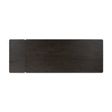 Featuring Noeline Cracked Smoked Black Veneer Extension Dining Table by Four Hands at Amethyst Home. Made from smoked black oak with intentional cracking for an aged look, a self-storing extension creates space for extra guests. Equipped with four lockable wheels for easy extension to 116".Overall Dimensions: 96.00"w x 42.00"d x 30.00"hWeight : 275.58 lbsMater. Amethyst Home provides interior design, new home construction design consulting, vintage area rugs, and lighting in the Austin metro area.