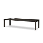 Featuring Noeline Cracked Smoked Black Veneer Extension Dining Table by Four Hands at Amethyst Home. Made from smoked black oak with intentional cracking for an aged look, a self-storing extension creates space for extra guests. Equipped with four lockable wheels for easy extension to 116".Overall Dimensions: 96.00"w x 42.00"d x 30.00"hWeight : 275.58 lbs. Amethyst Home provides interior design, new home construction design consulting, vintage area rugs, and lighting in the Kansas City metro area.