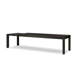 Featuring Noeline Cracked Smoked Black Veneer Extension Dining Table by Four Hands at Amethyst Home. Made from smoked black oak with intentional cracking for an aged look, a self-storing extension creates space for extra guests. Equipped with four lockable wheels for easy extension to 116".Overall Dimensions: 96.00"w x 42.00"d x 30.00"hWeight : 275.58 lbs. Amethyst Home provides interior design, new home construction design consulting, vintage area rugs, and lighting in the Kansas City metro area.