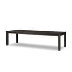 Featuring Noeline Cracked Smoked Black Veneer Extension Dining Table by Four Hands at Amethyst Home. Made from smoked black oak with intentional cracking for an aged look, a self-storing extension creates space for extra guests. Equipped with four lockable wheels for easy extension to 116".Overall Dimensions: 96.00"w x 42.00"d x 30.00"hWeight : 275.58 lbsMa. Amethyst Home provides interior design, new home construction design consulting, vintage area rugs, and lighting in the Nashville metro area.