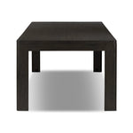 Featuring Noeline Cracked Smoked Black Veneer Extension Dining Table by Four Hands at Amethyst Home. Made from smoked black oak with intentional cracking for an aged look, a self-storing extension creates space for extra guests. Equipped with four lockable wheels for easy extension to 116".Overall Dimensions: 96.00"w x 42.00"d x 30.00"hWeight : 275.58 lbsMate. Amethyst Home provides interior design, new home construction design consulting, vintage area rugs, and lighting in the Seattle metro area.