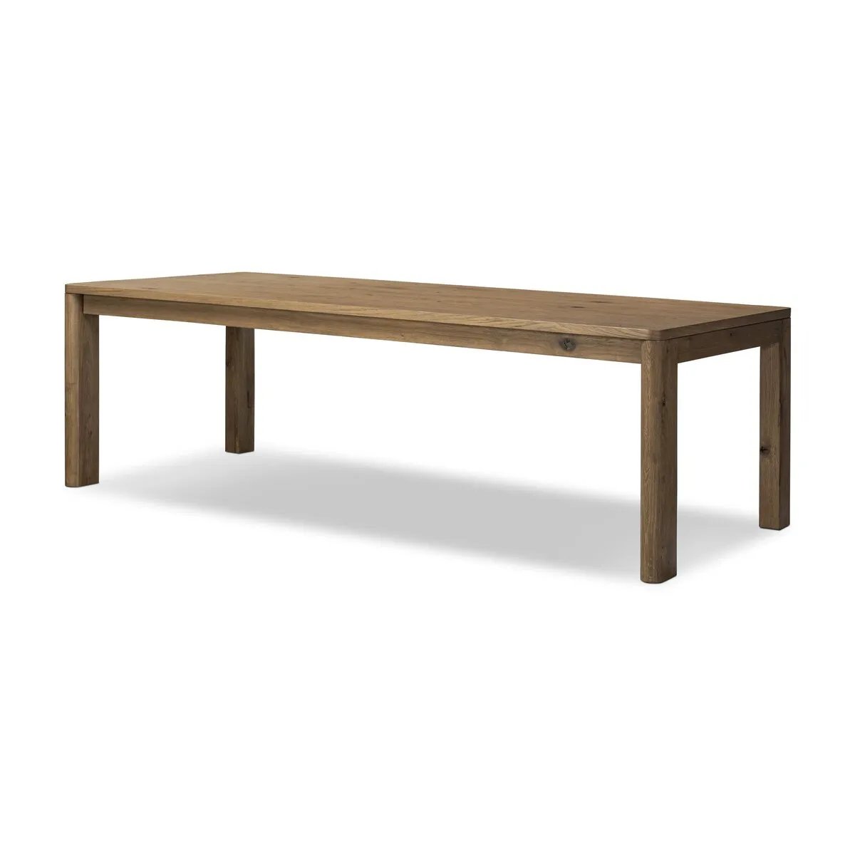 Featuring Noeline Resawn Worn Oak Double Extension Dining Table by Four Hands at Amethyst Home. Made from solid and resawn oak with a light, worn finish, two self-storing extensions create space for plenty of guests.
Overall Dimensions: 42.0" L x 96.0 " W x 30.0" H
Materials: Resawn Oak, Solid Oak, Engineered HardwoodWeight: 341.71 lbs. Amethyst Home provides interior design, new home construction design consulting, vintage area rugs, and lighting in the Boston metro area.