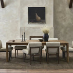 Featuring Noeline Resawn Worn Oak Double Extension Dining Table by Four Hands at Amethyst Home. Made from solid and resawn oak with a light, worn finish, two self-storing extensions create space for plenty of guests.
Overall Dimensions: 42.0" L x 96.0 " W x 30.0" H
Materials: Resawn Oak, Solid Oak, Engineered HardwoodWeight: 341.71 lbs. Amethyst Home provides interior design, new home construction design consulting, vintage area rugs, and lighting in the Newport Beach metro area.
