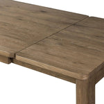 Featuring Noeline Resawn Worn Oak Double Extension Dining Table by Four Hands at Amethyst Home. Made from solid and resawn oak with a light, worn finish, two self-storing extensions create space for plenty of guests.
Overall Dimensions: 42.0" L x 96.0 " W x 30.0" H
Materials: Resawn Oak, Solid Oak, Engineered HardwoodWeight: 341.71 lbs. Amethyst Home provides interior design, new home construction design consulting, vintage area rugs, and lighting in the Salt Lake City metro area.