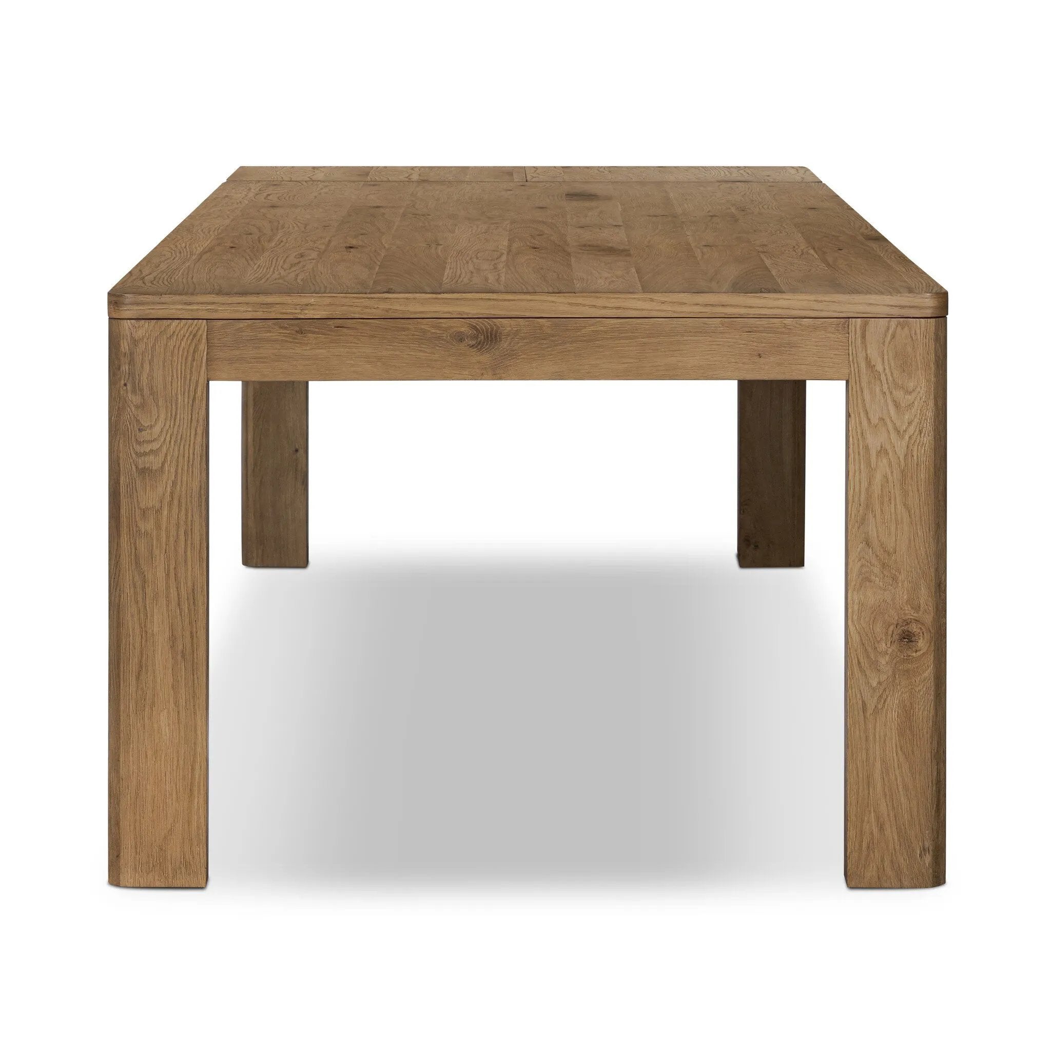 Featuring Noeline Resawn Worn Oak Extension Dining Table by Four Hands at Amethyst Home. Made from solid and resawn oak with a light, worn finish, a self-storing extension creates space for extra guests.
Overall Dimensions: 42.0" L x 96.0 " W x 30.0" H
Materials: Resawn Oak, Solid Oak, Engineered HardwoodWeight: 275.58 lbs. Amethyst Home provides interior design, new home construction design consulting, vintage area rugs, and lighting in the Scottsdale metro area.