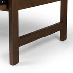 Featuring Oakley Dark Toasted Oak Veneer Desk by Four Hands at Amethyst Home. Made from warm-toasted oak, brass-finished bolt covers add an aesthetic element to a storage-driven desk. Eight drawers plus open shelving offer plenty of space for office staples.Overall Dimensions: 72.00"w x 32.00"d x 30.00"hWeight : 186.29 lbsMaterials: Oak Veneer. Amethyst Home provides interior design, new home construction design consulting, vintage area rugs, and lighting in the Kansas City metro area.